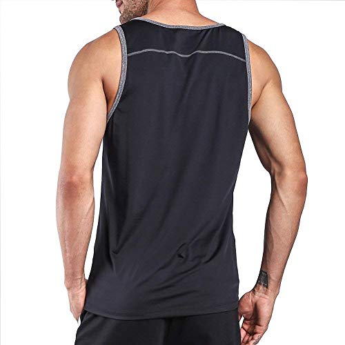 Ogeenier Hombre Deporte Camiseta sin Mangas de Secado Rápido para Running Fitness Ejercicio