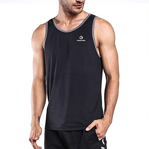 Ogeenier Hombre Deporte Camiseta sin Mangas de Secado Rápido para Running Fitness Ejercicio