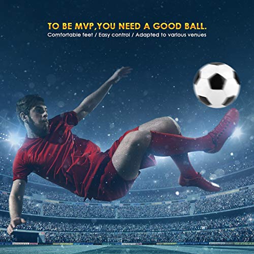 OhhGo Fútbol Negro Blanco Bolas Clásicas Niños Diversión Jugar Juego Partido Fútbol Tamaño 5 para Interior Ejercicio Al Aire Libre Equipo Entrenamiento 21.5 * 21.5 * 21.5Cm OhhGo Fútbol Negro Blanco Bolas Clásicas Niños Diversión Jugar Juego Partido Fútbol Tamaño 5 para Interior Ejercicio Al Aire Libre Equipo Entrenamiento 21.5 * 21.5 * 21.5Cm