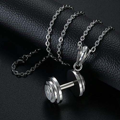 OIDEA - Colgante de fantasía para hombre, color plata de acero inoxidable, con bolsa de regalo OIDEA - Colgante de fantasía para hombre, color plata de acero inoxidable, con bolsa de regalo