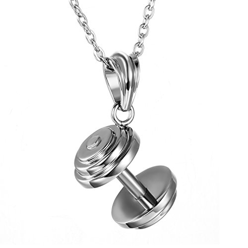 OIDEA - Colgante de fantasía para hombre, color plata de acero inoxidable, con bolsa de regalo OIDEA - Colgante de fantasía para hombre, color plata de acero inoxidable, con bolsa de regalo