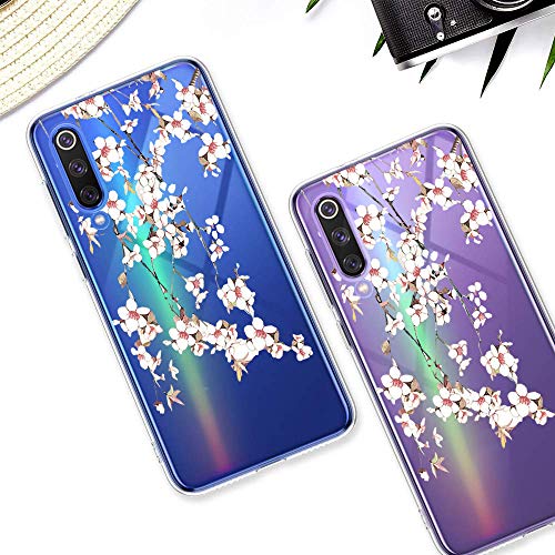 Oihxse Mandala Flores Encaje Patrón Serie Case Compatible con Motorola Moto G7 Power Funda TPU Silicona Suave Protector Ultra Slim Anti-Rasguño Transparente Carcasa (A11)