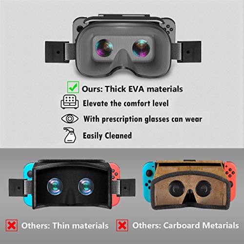 OIVO Gafas VR de Realidad Virtual para Nintendo Switch, 3D VR Glasses Visión Panorámico, VR Googles para Nintendo Switch