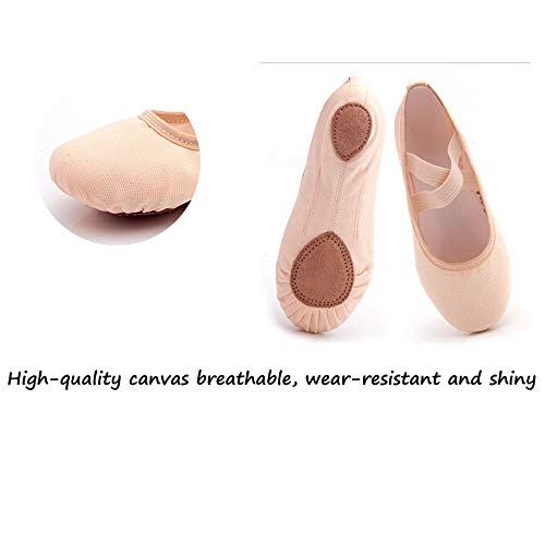 OJBK Dames Ballet Trainingsschoenen Lace-Free Soft Sole Yoga Body Shoes Canvas Trainingsschoenen (Volwassene) (2 Paar),2,39