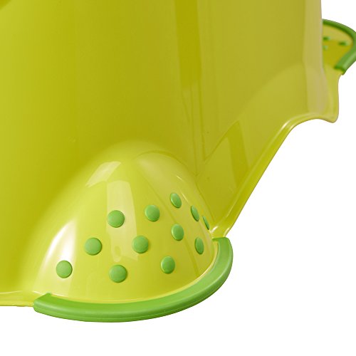 OK Kids Granja Divertida Unisex Inodoro de Entrenamiento para Baño con Pies de Agarre de Seguridad - Verd