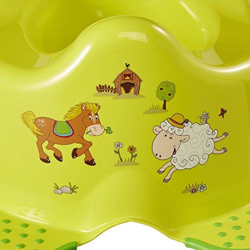 OK Kids Granja Divertida Unisex Inodoro de Entrenamiento para Baño con Pies de Agarre de Seguridad - Verd OK Kids Granja Divertida Unisex Inodoro de Entrenamiento para Baño con Pies de Agarre de Seguridad - Verd