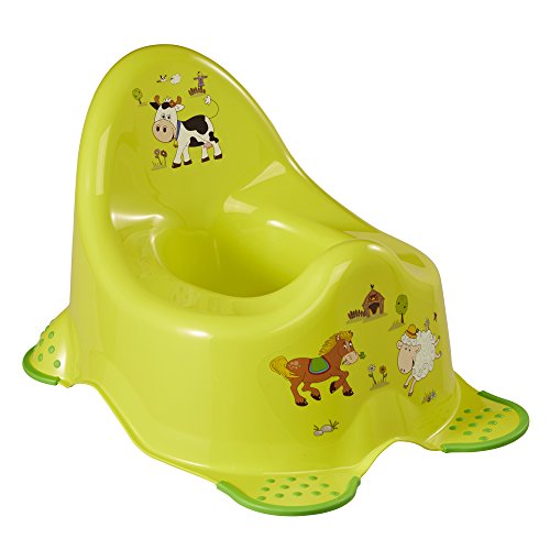 OK Kids Granja Divertida Unisex Inodoro de Entrenamiento para Baño con Pies de Agarre de Seguridad - Verd OK Kids Granja Divertida Unisex Inodoro de Entrenamiento para Baño con Pies de Agarre de Seguridad - Verd