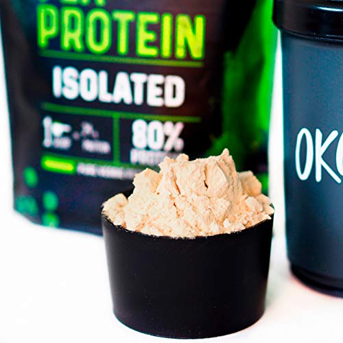 Okami Bio | Proteina De Guisante Bio | Proteína Vegana | Rica en Aminoácidos Esenciales | Sin Azúcar ni Aditivos | Con Alto Contenido de Proteína | 500 g