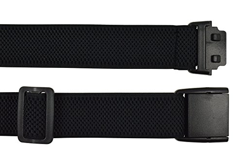 Olata Cinturón Elástico para Hombres/Mujeres con Hebilla Plastico, totalmente ajustable. Negro Olata Cinturón Elástico para Hombres/Mujeres con Hebilla Plastico, totalmente ajustable. Negro