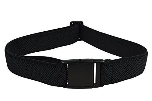 Olata Cinturón Elástico para Hombres/Mujeres con Hebilla Plastico, totalmente ajustable. Negro Olata Cinturón Elástico para Hombres/Mujeres con Hebilla Plastico, totalmente ajustable. Negro