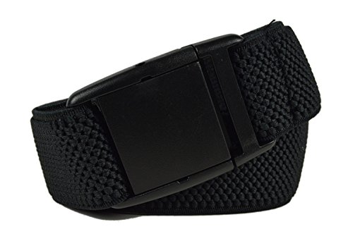 Olata Cinturón Elástico para Hombres/Mujeres con Hebilla Plastico, totalmente ajustable. Negro Olata Cinturón Elástico para Hombres/Mujeres con Hebilla Plastico, totalmente ajustable. Negro