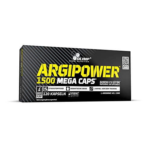 Olimp Sport Nutrition Argipower 1500 Mega Aminoácidos - 120 Cápsulas Olimp Sport Nutrition Argipower 1500 Mega Aminoácidos - 120 Cápsulas