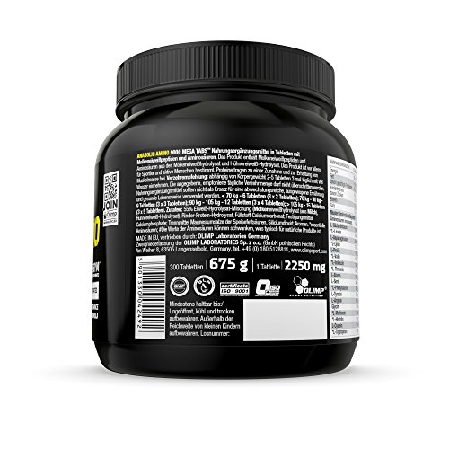 Olimp Sport Nutrition Cápsulas de Aminoácidos Anabolic Amino 9000 Mega - 300 unidades (28364)