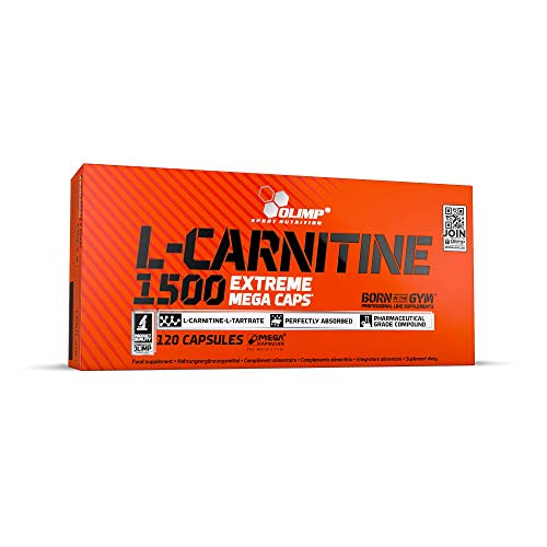 Olimp Sport Nutrition Cápsulas L-Carnitine 1500 Extreme Mega - 120 unidades