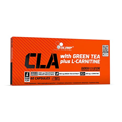 Olimp Sport Nutrition CLA With Green Tea Plus L-Carnitine Sport Edition Quemador de Grasa - 60 Cápsulas