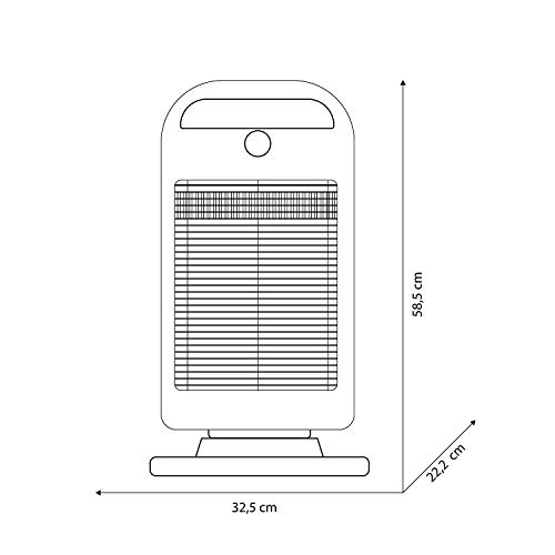 Olimpia Splendid 99396 Solaria Evo S Calefactor Halogeno 1200 W, 45 m³ Olimpia Splendid 99396 Solaria Evo S Calefactor Halogeno 1200 W, 45 m³