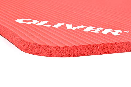OLIVER Sport-Tec - Esterilla de gimnasia (140 x 60 x 15 cm, con ojales), color gris OLIVER Sport-Tec - Esterilla de gimnasia (140 x 60 x 15 cm, con ojales), color gris