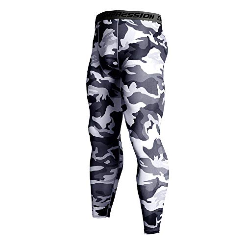 Oliviavan,Pantalones Largos para Hombre Secado Rápido Transpirable Leggings Alta Elasticidad Running Fitness Pantalones Deportivos