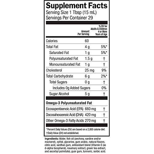 Omega Swirl Fish Oil Lemon Zest 16 fl.oz Omega Swirl Fish Oil Lemon Zest 16 fl.oz
