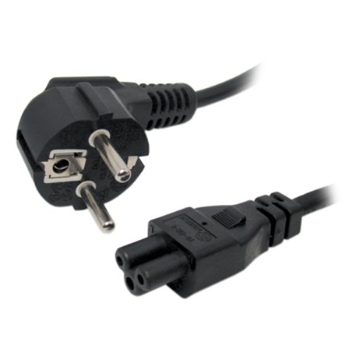 Omenex 491142 - Cable de alimentación (1.5 Metros, C6, CEE7/4), Negro Omenex 491142 - Cable de alimentación (1.5 Metros, C6, CEE7/4), Negro
