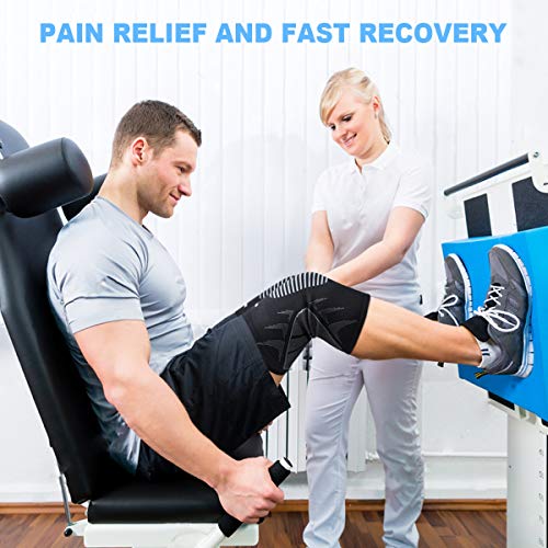 OMERIL Rodillera Menisco y Ligamentos, 2 Rodilleras Transpirable y Antideslizante para Hombre y Mujer, Rodillera Deportiva Compresion para Crossfit, Correr, Entrenamiento, Baloncesto, Bicicleta - XL OMERIL Rodillera Menisco y Ligamentos, 2 Rodilleras Transpirable y Antideslizante para Hombre y Mujer, Rodillera Deportiva Compresion para Crossfit, Correr, Entrenamiento, Baloncesto, Bicicleta - XL