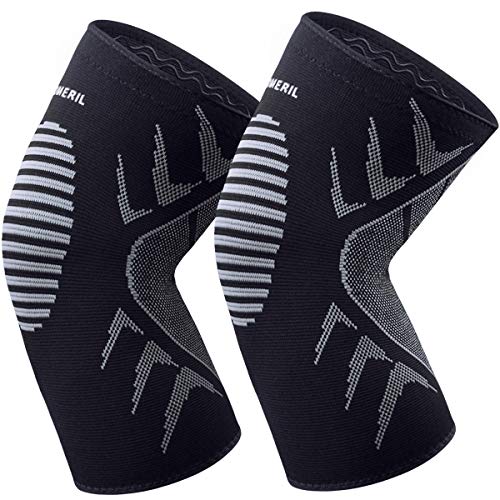 OMERIL Rodillera Menisco y Ligamentos, 2 Rodilleras Transpirable y Antideslizante para Hombre y Mujer, Rodillera Deportiva Compresion para Crossfit, Correr, Entrenamiento, Baloncesto, Bicicleta - XL OMERIL Rodillera Menisco y Ligamentos, 2 Rodilleras Transpirable y Antideslizante para Hombre y Mujer, Rodillera Deportiva Compresion para Crossfit, Correr, Entrenamiento, Baloncesto, Bicicleta - XL