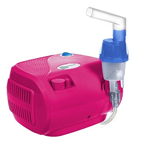 Omnibus BR-CN116B - Nuevo inhalador compresor Nebulizador Inhalador compacto para nebulizador inhaladores bebe electrico, Rosa