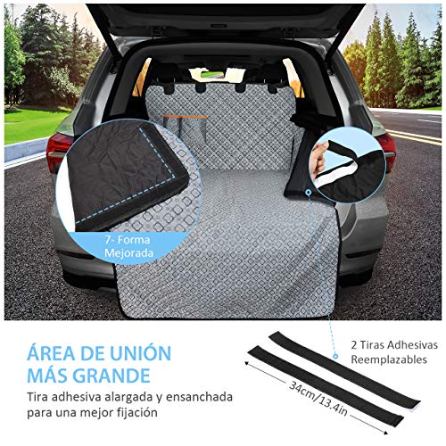 OMORC Funda Maletero Coche Perros, Protector Maletero Coche Perros, Cubierta de Maletero Impermeable Antideslizante, Funda de Maletero Fácil de Instalar y Limpiar, Compatible con la Mayoría de Los SUV