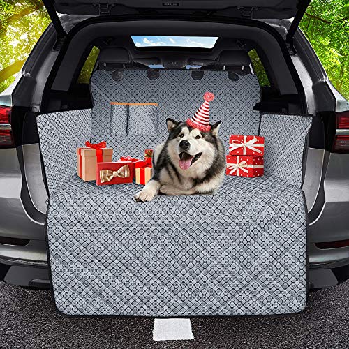 OMORC Funda Maletero Coche Perros, Protector Maletero Coche Perros, Cubierta de Maletero Impermeable Antideslizante, Funda de Maletero Fácil de Instalar y Limpiar, Compatible con la Mayoría de Los SUV