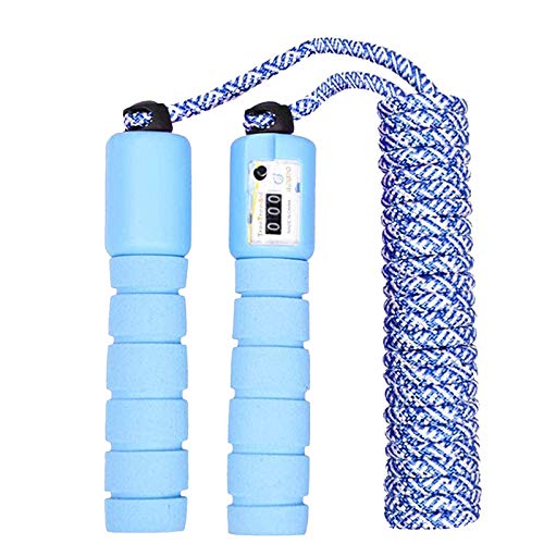 OMZGXGOD Cuerda de Velocidad para el Juego Escolar, Comba niños con Contador, Cuerda de Salto Sin Enredos de Velocidad, Speed Rope Crossfit, para Fitness Ejercicio (2.5m)