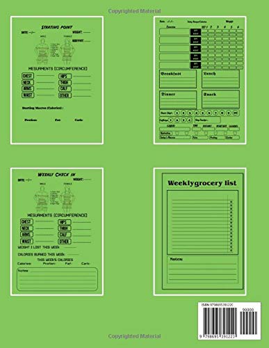 On the road to be fit 12 weeks diet and training planner: Track your daily macros and calories with cardio ,steps tracker and sleep , water intake and exercise to lose weight in 90 days