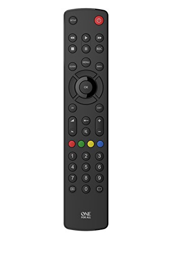 One For All URC1210 - Control remoto universal para todo tipo de TVs, Negro One For All URC1210 - Control remoto universal para todo tipo de TVs, Negro