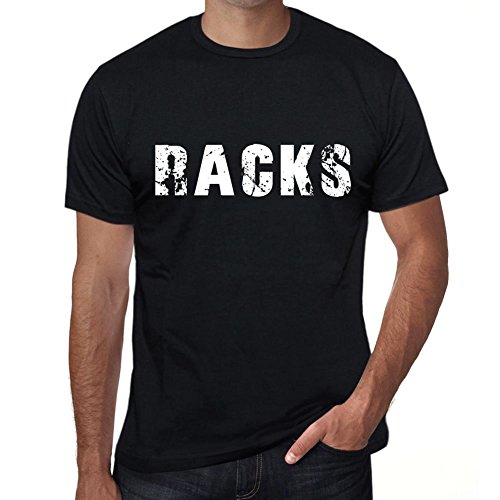 One in the City Racks Hombre Camiseta Negro Regalo De Cumpleaños 00553 One in the City Racks Hombre Camiseta Negro Regalo De Cumpleaños 00553