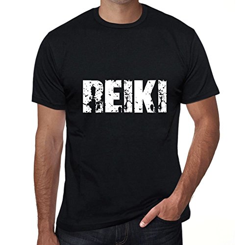 One in the City Reiki Hombre Camiseta Negro Regalo De Cumpleaños