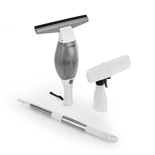 Oneconcept Swoop - Limpiacristales, Limpiador de Ventanas, Limpiaventanas, 10W, Batería integrada, Incluye 1 Limpiador, 1 Soporte de paño, 1 paño, 1 Varilla de 0,5 m, 0,5 kg, Blanco Oneconcept Swoop - Limpiacristales, Limpiador de Ventanas, Limpiaventanas, 10W, Batería integrada, Incluye 1 Limpiador, 1 Soporte de paño, 1 paño, 1 Varilla de 0,5 m, 0,5 kg, Blanco