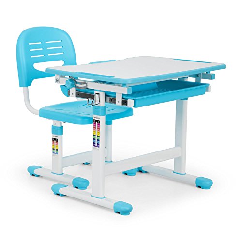 oneConcept Tommi Juego Escritorio Infantil • Mesa y Silla • Azul