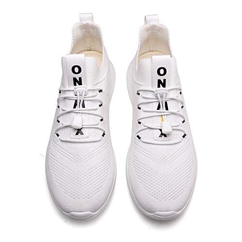 ONEMIX Zapatillas de Running para Hombre Casual Mujer Tenis Gym Correr Gimnasio Deportives Sneakers Zapatos 1583 White 45 ONEMIX Zapatillas de Running para Hombre Casual Mujer Tenis Gym Correr Gimnasio Deportives Sneakers Zapatos 1583 White 45
