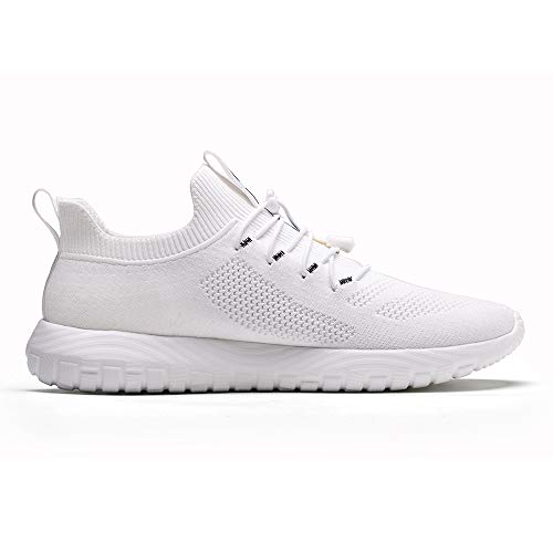 ONEMIX Zapatillas de Running para Hombre Casual Mujer Tenis Gym Correr Gimnasio Deportives Sneakers Zapatos 1583 White 45 ONEMIX Zapatillas de Running para Hombre Casual Mujer Tenis Gym Correr Gimnasio Deportives Sneakers Zapatos 1583 White 45