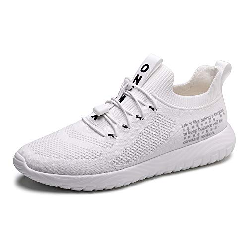 ONEMIX Zapatillas de Running para Hombre Casual Mujer Tenis Gym Correr Gimnasio Deportives Sneakers Zapatos 1583 White 45 ONEMIX Zapatillas de Running para Hombre Casual Mujer Tenis Gym Correr Gimnasio Deportives Sneakers Zapatos 1583 White 45