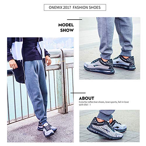ONEMIX Zapatillas para Hombre Calzados de Running Correr en Asfalto Montaña Atletismo Zapatos Casual Sneakers 1192 Gray 43 ONEMIX Zapatillas para Hombre Calzados de Running Correr en Asfalto Montaña Atletismo Zapatos Casual Sneakers 1192 Gray 43