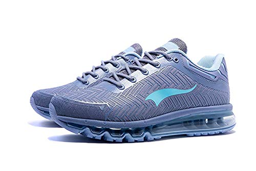 ONEMIX Zapatillas para Hombre Calzados de Running Correr en Asfalto Montaña Atletismo Zapatos Casual Sneakers 1192 Gray 43