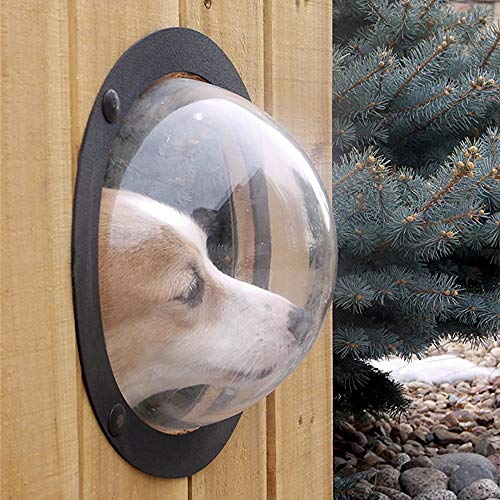 ONEVER Ventanas para Vallas para Mascotas, Cúpula Acrílica Duradera para Mascotas, Valla para Perros, Ventana para Gatos, Perros, Evitan Que Salten 31.5 * 31.5 * 12.5Cm