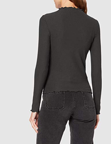Only Onlemma L/s High Neck Top Jrs Camisa Manga Larga, Negro (Black Black), Large para Mujer Only Onlemma L/s High Neck Top Jrs Camisa Manga Larga, Negro (Black Black), Large para Mujer
