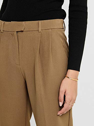 Only ONLEVILA-Lana HW Carrot Pant CC TLR Pantalón, Toasted Coconut, 42/"32 para Mujer