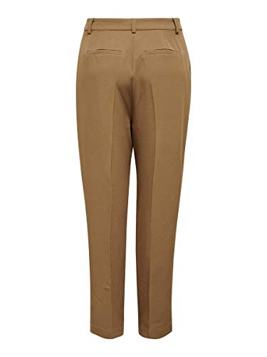 Only ONLEVILA-Lana HW Carrot Pant CC TLR Pantalón, Toasted Coconut, 42/"32 para Mujer