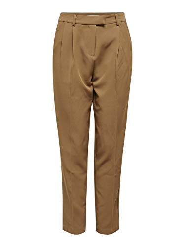 Only ONLEVILA-Lana HW Carrot Pant CC TLR Pantalón, Toasted Coconut, 42/"32 para Mujer