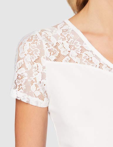 Only ONLLILL S/S Top W. Lace JRS Blusas, Cloud Dancer, M para Mujer Only ONLLILL S/S Top W. Lace JRS Blusas, Cloud Dancer, M para Mujer