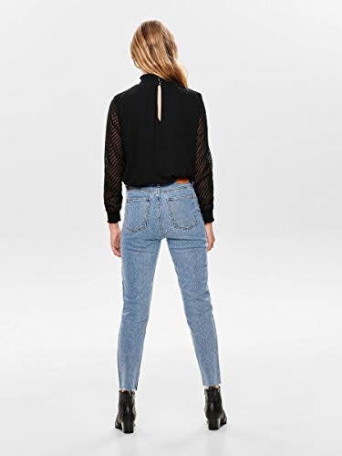 Only Onlnew Kayla L/s Top Wvn Blusa, Negro (Black Black), Large (Talla del Fabricante: 40) para Mujer Only Onlnew Kayla L/s Top Wvn Blusa, Negro (Black Black), Large (Talla del Fabricante: 40) para Mujer