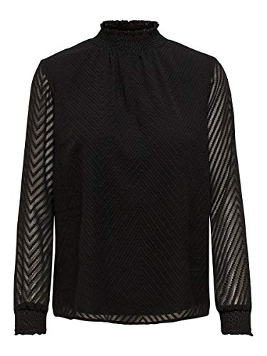 Only Onlnew Kayla L/s Top Wvn Blusa, Negro (Black Black), Large (Talla del Fabricante: 40) para Mujer Only Onlnew Kayla L/s Top Wvn Blusa, Negro (Black Black), Large (Talla del Fabricante: 40) para Mujer