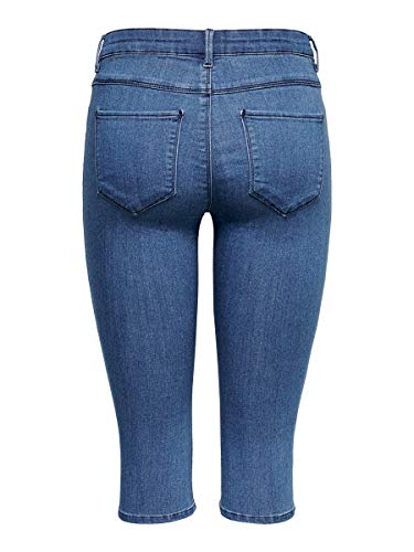 Only Onlrain Reg SK Knickers Pnt Cry5055 Noos Pantalones Cortos, Azul (Medium Blue Denim Medium Blue Denim), 38 (Talla del Fabricante: Small) para Mujer